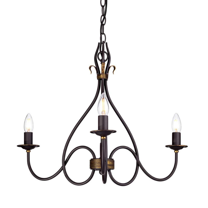Bay City 3 - Light Shaded Chandelier