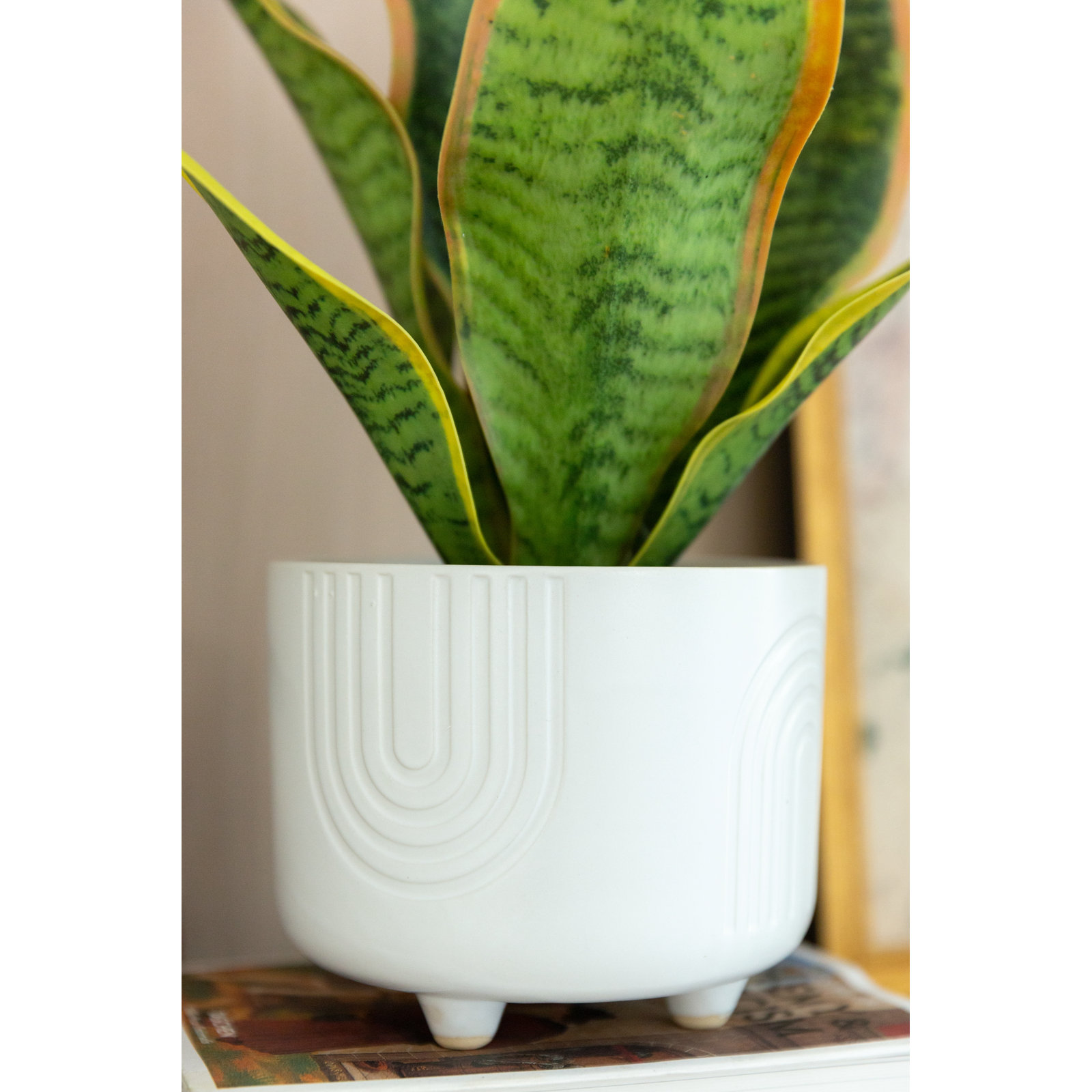 Martha 5" Ceramic Pot Planter, White