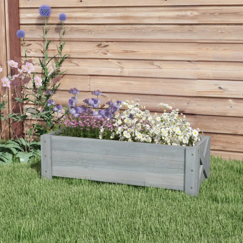 Elevated Planter, Grey