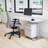 REVOH Adjustable Height Desk with Storage-1343097460-1343097456