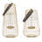 2 Piece Metal Tabletop Candle Lantern Set