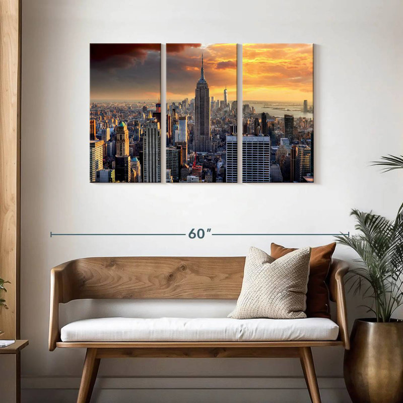 Sirci Metropolitan NYC, H 28 po x l 45 po