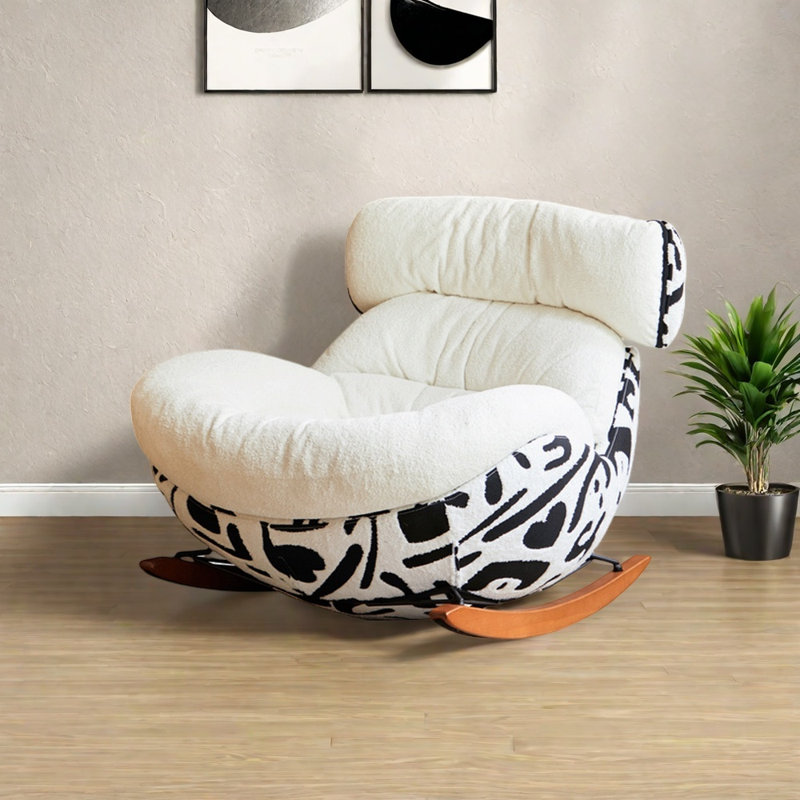 Chaise berçante durable et confortable, Noir