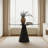35-inch round glass dining table