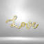 Love Script, plaques et plaques en acier-1215264827