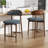 Upholstered Solid Wood Dining Chair With Footrest - Stylish And Comfortable Side Chair-393111510