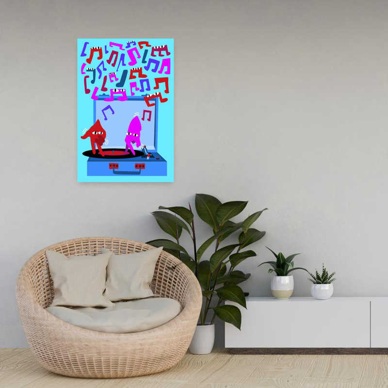 Art contemporain, art contemporain abstrait, H 24 po x l 16 po