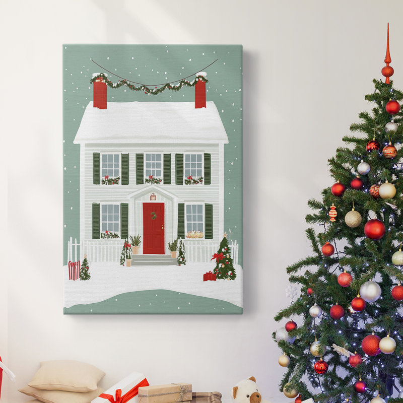 Art des Fêtes de Noël - Toile tendue avec châssis XXXV, H 27 po x l 18 po