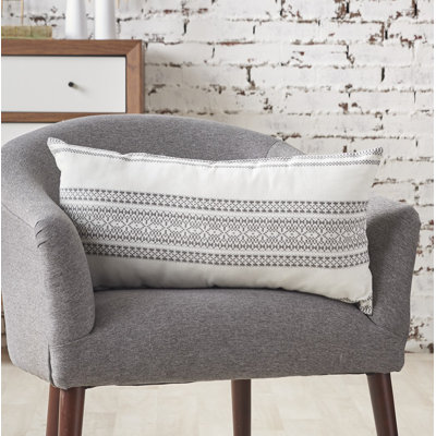 Clayton Geometric Woven Lumbar Throw Pillow