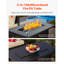 Ensemble de conversation de jardin 6 pièces, ensemble de conversation modulaire en rotin et osier avec table de foyer au propane 50000BTU, canapés rembourrés, table basse et repose-pieds pour la cour