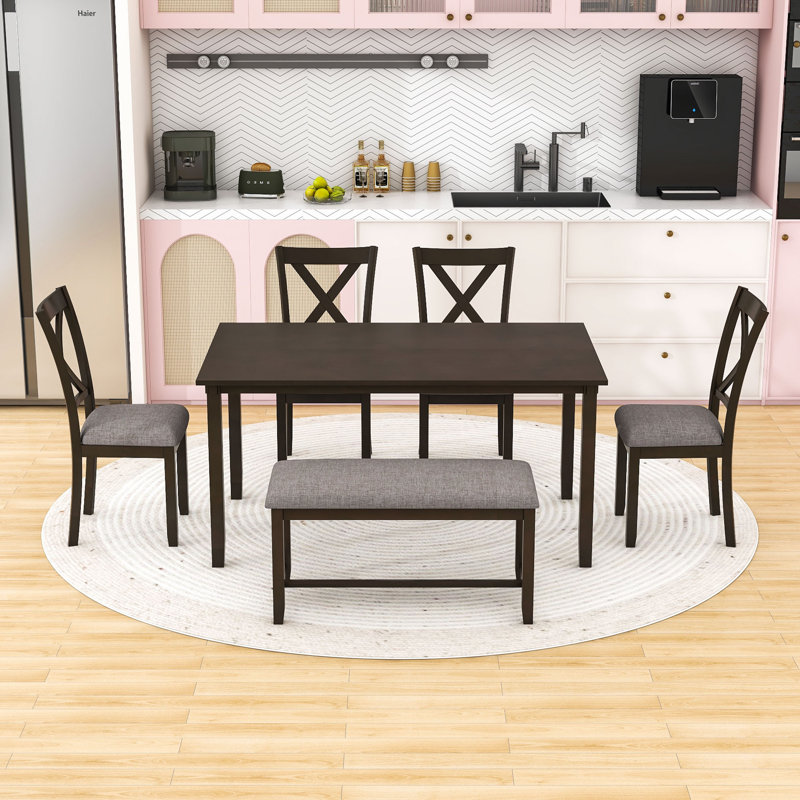 Ensemble repas pour 6 personnes Deshana, Gris