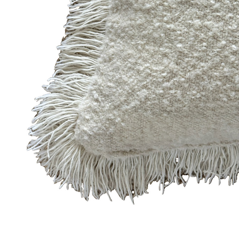 Anaya Pillow Cover & Insert, Ivory