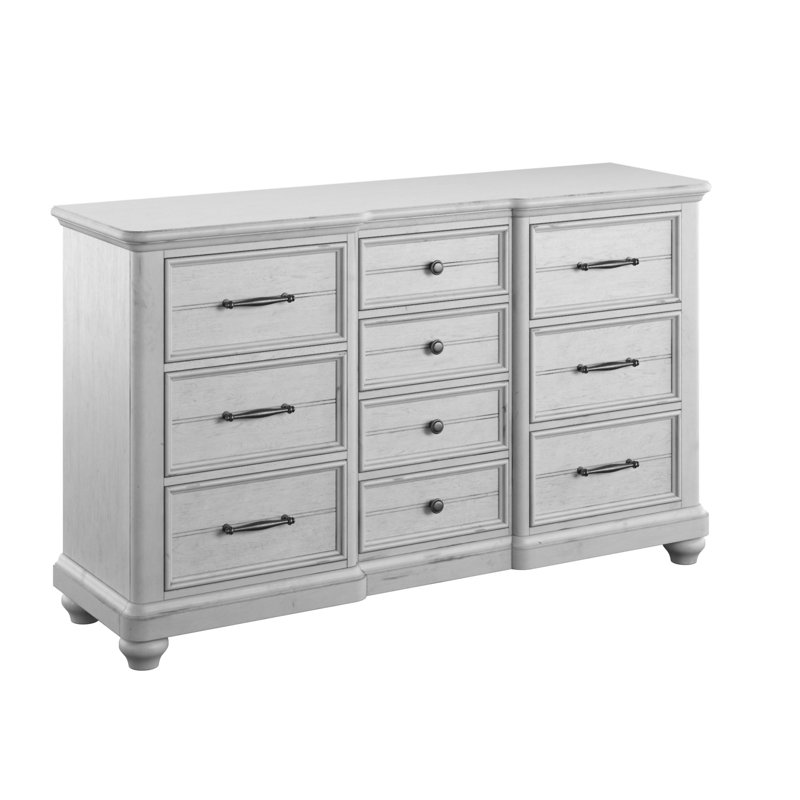 Commode 10 tiroirs grise