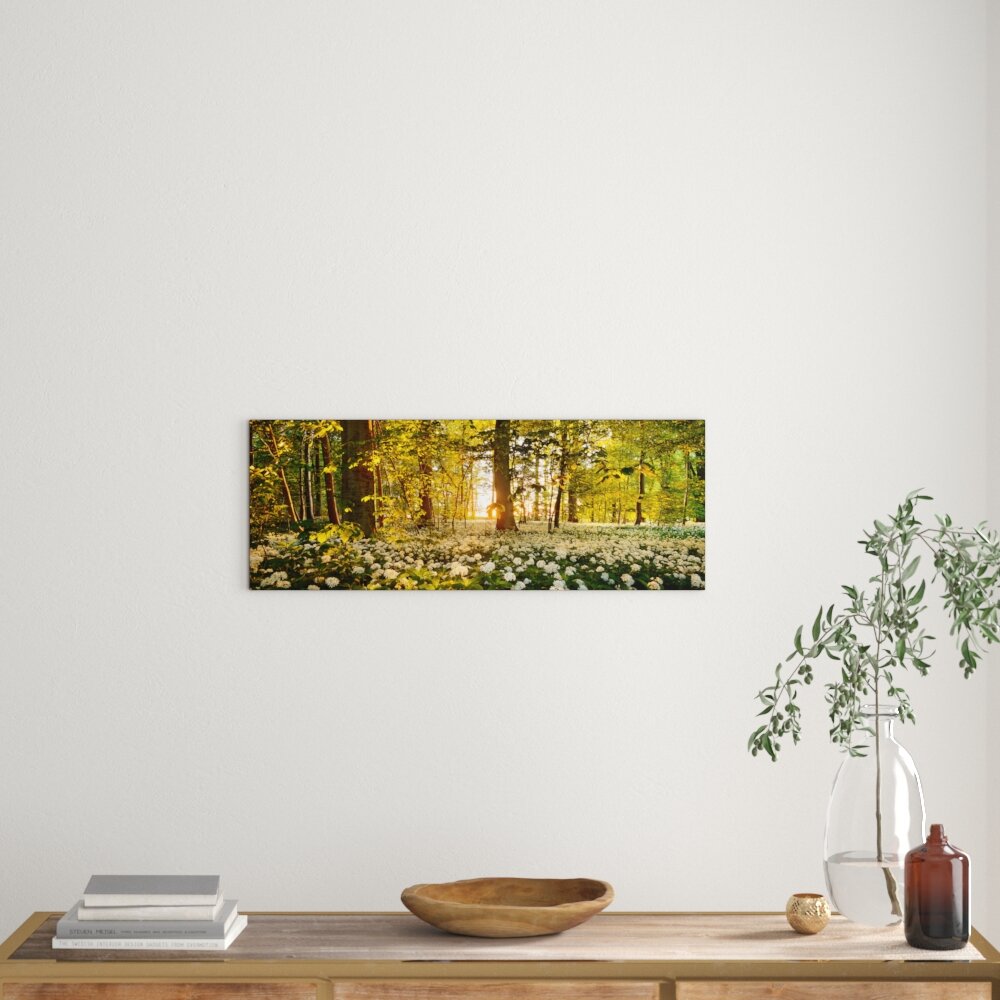 Glasbild Sweet Woodruff, Kunstdruck