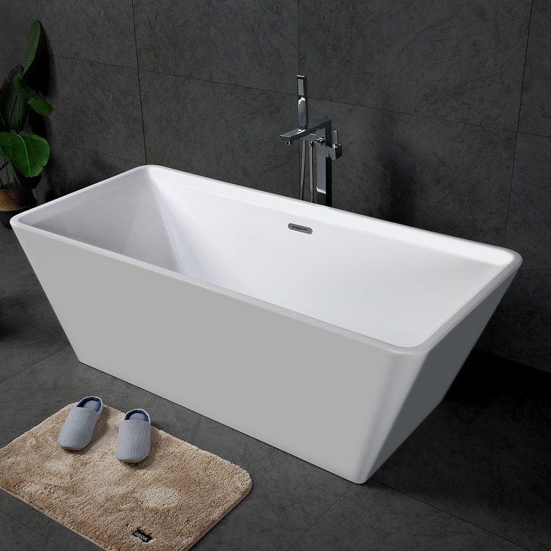 Star 66.9'' x 31.5'' Soaking Acrylic Bathtub