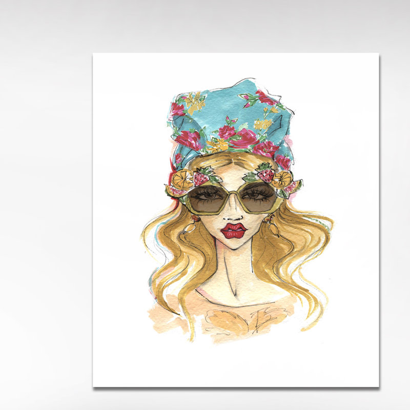 Impression d’art graphique sur toile tendue, H 40 po x l 30 po x P 1,5 po