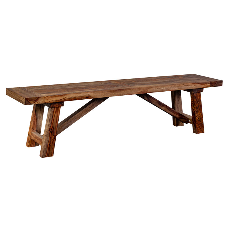 Ringgold Upholstered Bench, Brown