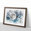 Earth Behind The Moon - Single Picture Frame Painting on MDF-56874190-56874196