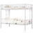 Aafke Kids Twin Size Metal Bunk Bed Frame with Ladder & Full-Length Guardrail Heavy Duty Sturdy 2 in 1 Convertible Bunk Bed-584850428