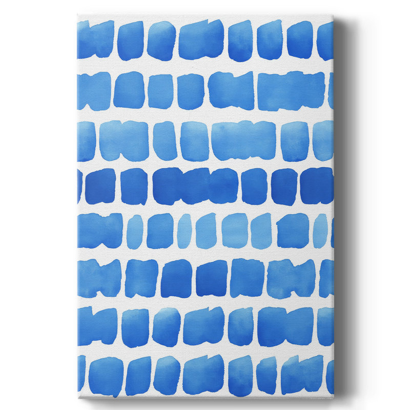 Toile tendue abstraite avec châssis de couleur cccxcix - prête à être accrochée, H 27 po x l 18 po