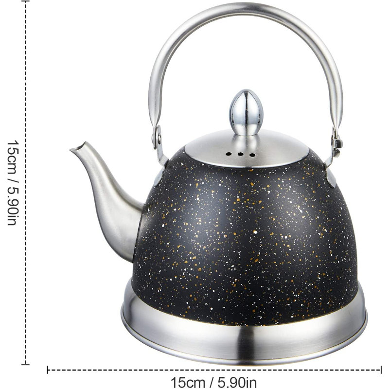 Bouilloire pour cuisinière avec poignée pliante
