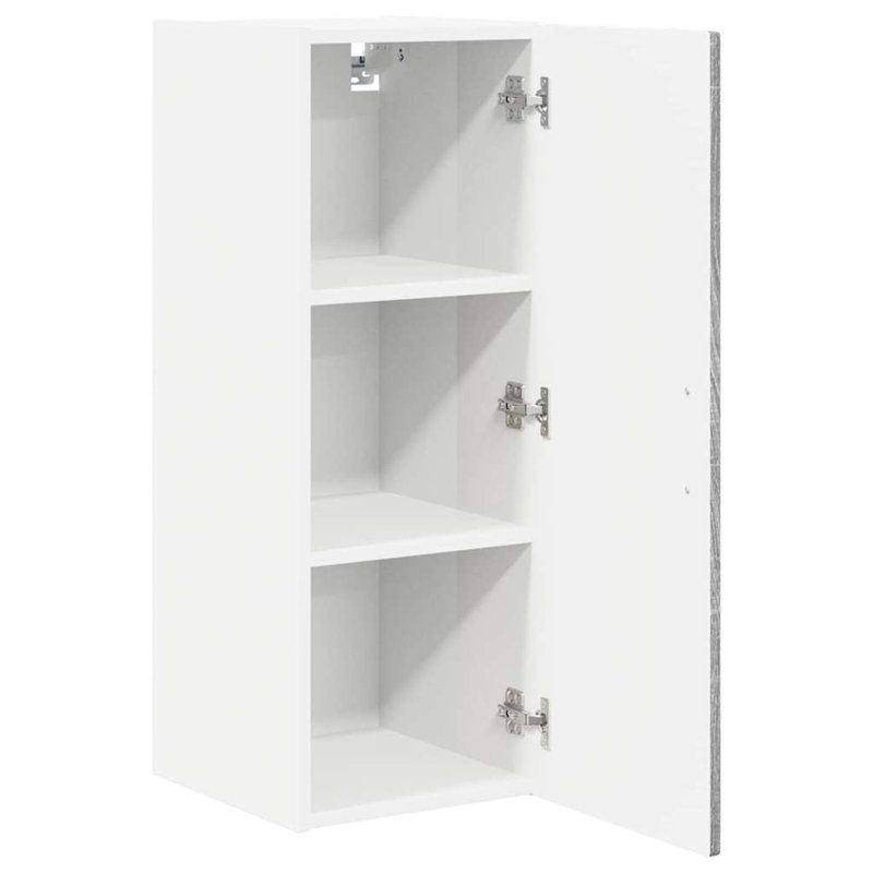 Vidaxl Kitchen Wall Cabinet 2 Pcs Concrete Grey 30 X 31 X 80 Cm, Grey Sonoma