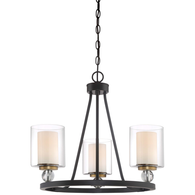 Studio 5 3 - Light Dimmable Wagon Wheel Chandelier