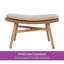 Chaise de tente pliante en acier avec repose-pieds Borreri