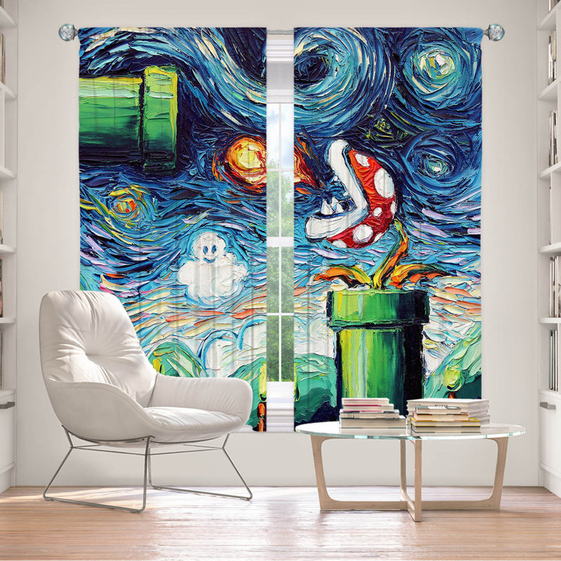 Feri Room Darkening Curtain Pair, 56" W x 78" L