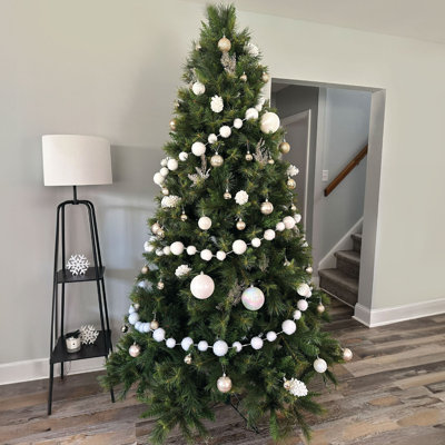Fraser Hill Farm 7.5 ft. Canyon Pine Unlit Artificial Christmas Tree with Stand