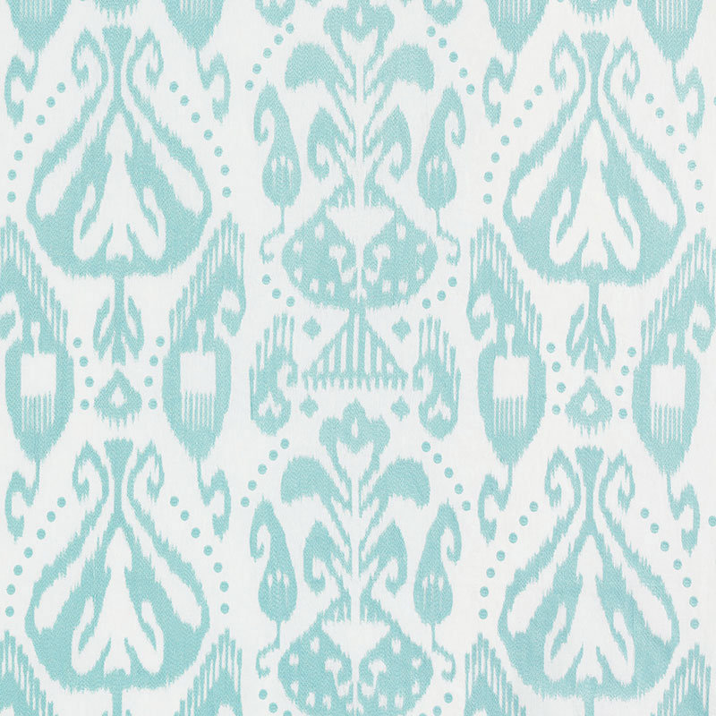 Tissu ikat brodé Kiva, Ciel