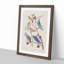 Warbler Bird & Blue-Birds by John Audubon - Picture Frame Painting Print-55605396-55605394