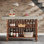 Table de bar moderne à 2 niveaux avec repose-pieds et bar pour la maison
