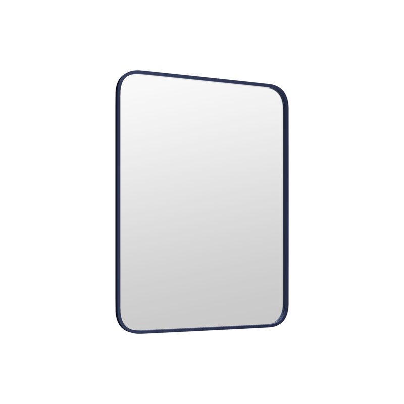 Miroir de salle de bain Mrasak, 40 po x 30 po, Bleu
