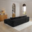 105'' Modular Sectional Sofa, Cloud Sectional Couch With Deep Seat, Modern Modular L-Shape Sofa Couch With Chaise,Upholstered Couches For Living Room Bedroom,No Assembly, (BLACK)