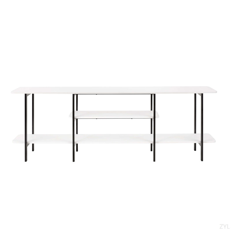 Console 71 po avec tablette, Blanc