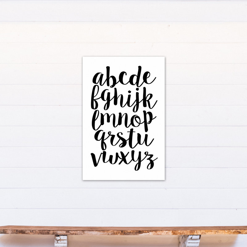 Art sur toile minuscule alphabet Maggio, Toile tendue, H 36 po x l 24 po x P 1,25 po