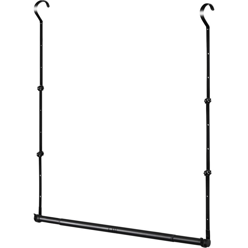 Barre de suspension réglable pour garde-robe réglable pour garde-robe de chambre à coucher de 16 à 48 po de largeur