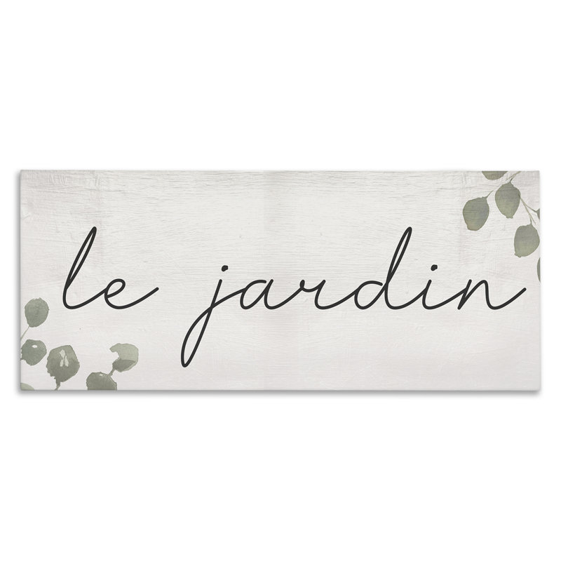 Art mural sur toile Le Jardin Garden par Daphne Polselli bp-820_CN, H 10 po x l 24 po