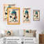 Dessin animé pingouin, impression sur toile-86492950-86492955