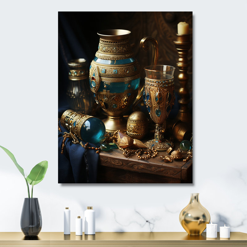 Égypte égyptien, trésors égyptiens I - Égypte, art mural en métal, salon, H 40 po x l 30 po