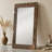 Zen-Style Pine Frame High-Definition Full-Length Mirror-118376919
