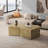 Irregular Pentagon Nesting Coffee Table Set, Geometric Coffee Table Set, Side Table Set, Cocktail Table Set, Center Table Set For Living Room, Bedroom,(Set Of 2 Pieces)-360005994