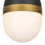 Luminaire suspendu d'extérieur noir mat à 1 ampoule Marie-41271448