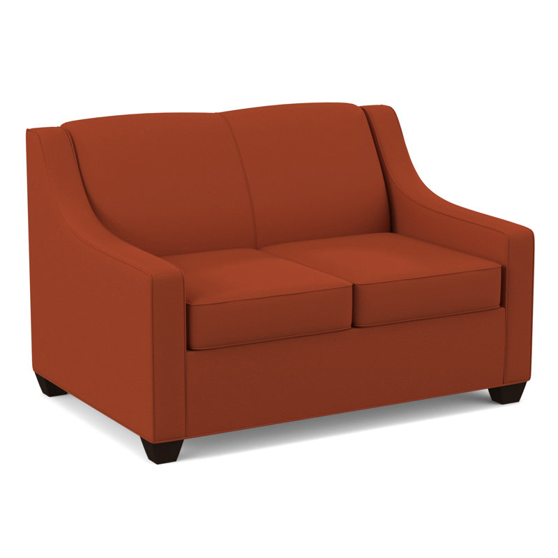 Phillips 52" Square Arm Loveseat with Reversible Cushions, Cafelle, Antic Cinder