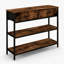 Console avec 17 tiroirs et table d'appoint avec tiroirs en tissu pliants pour le salon