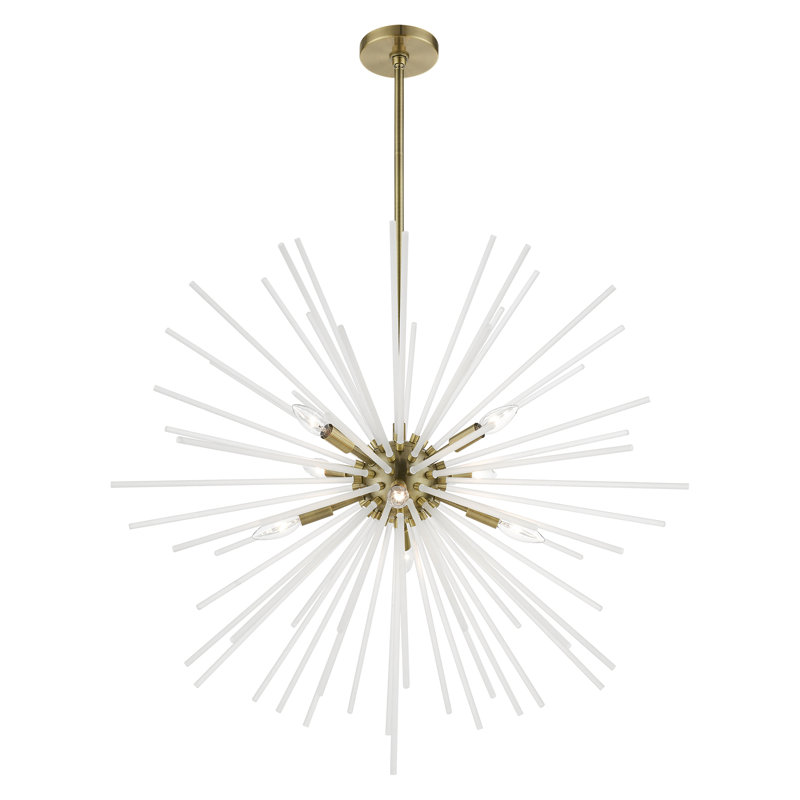 Grand lustre de vestibule Dorlee, Laiton antique