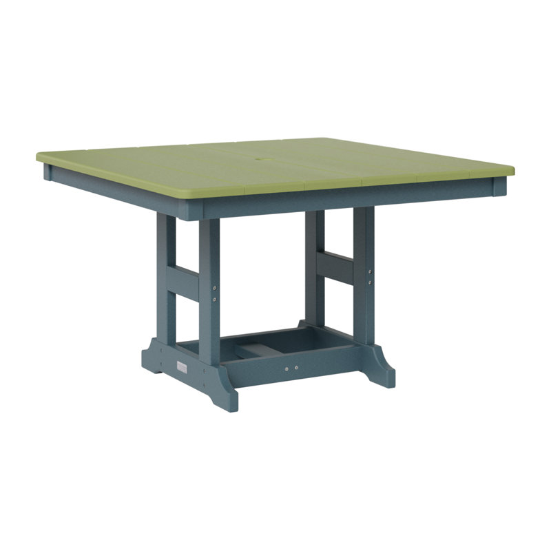 Table carrée berlinoise pour enfants 33 po Berlin, Vert kiwi, Ardoise