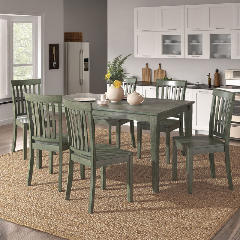 Ensemble repas 6 personnes Phillipston, Sauge antique