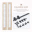 Porte de grange pliante en bois massif en verre givré sans finition avec trousse de quincaillerie d'installation-106973825